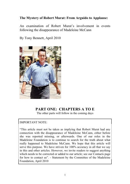 the mystery of robert murat from