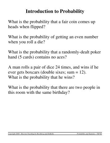 Introduction to Probability