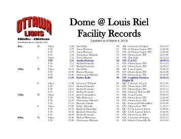Dome @ Louis Riel Facility Records - WordPress â www.wordpress ...