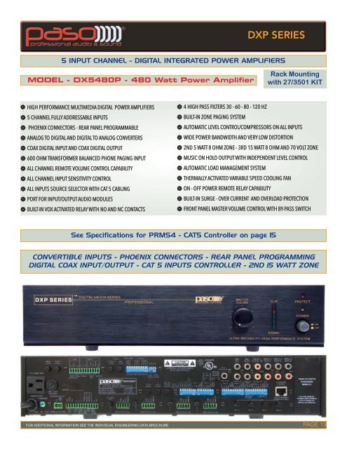 Paso Catalogue - Paso Sound Products