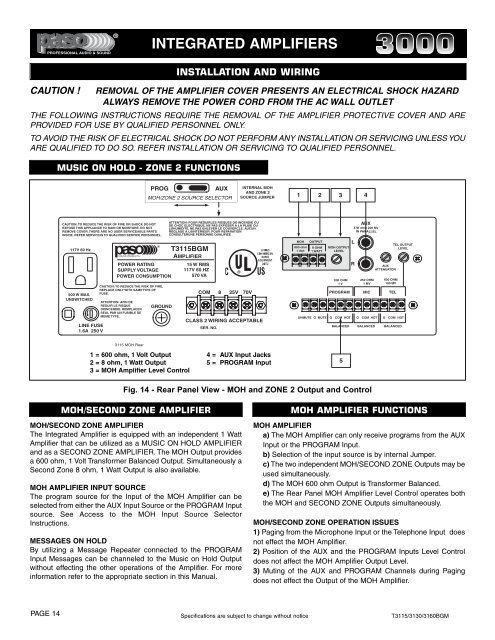 Manuals - Paso Sound Products