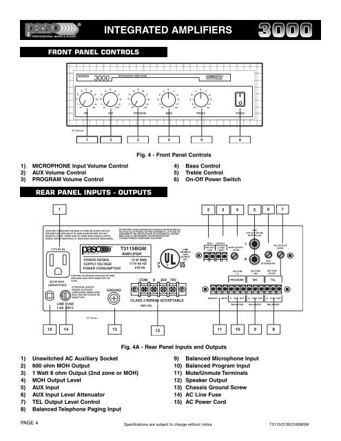 Manuals - Paso Sound Products