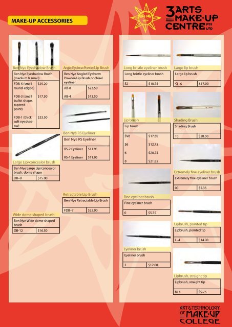 ben nye products - the art and technology of makeup college