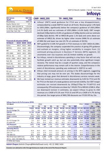 Infosys - Motilal Oswal