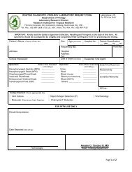 LABORATORY REQUEST FORM (pdf) - Research Institute for ...