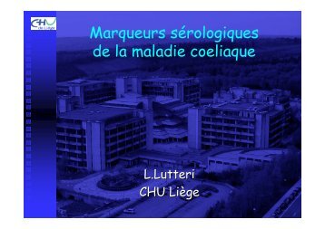Marqueurs sérologiques de la maladie coeliaque - Les Jeudis de ...