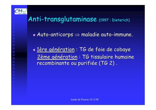 Marqueurs sérologiques de la maladie coeliaque - Les Jeudis de ...