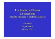 Tabagisme - Les Jeudis de Fleurus