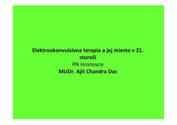 ElektrookonvulzÃ­vna terapia a jej miesto v 21. storoÄÃ­ PN Hronovce ...