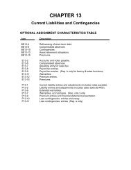 CHAPTER 13 Current Liabilities and Contingencies