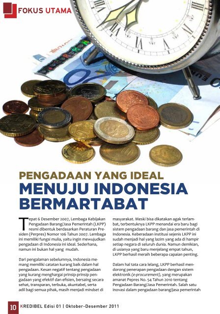 majalah kredibel edisi-01-2011 - LKPP