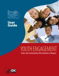 Youth Engagement - Centers for Disease Control and Prevention