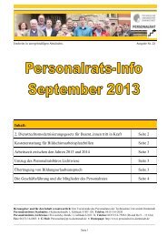 Personalrats-Info September 2013