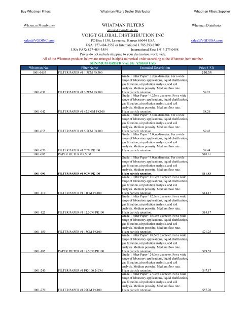 whatman filter paper guide Whatman pore size chart