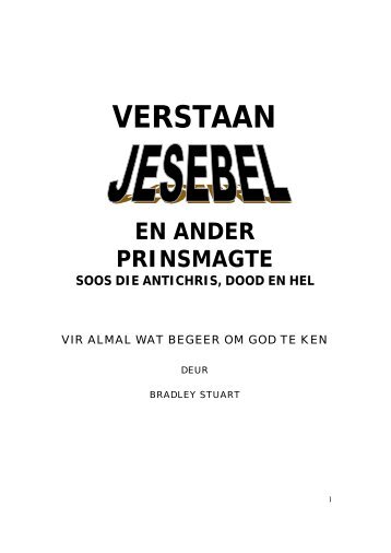 verstaan jesebel 1 - Kanaan Ministries