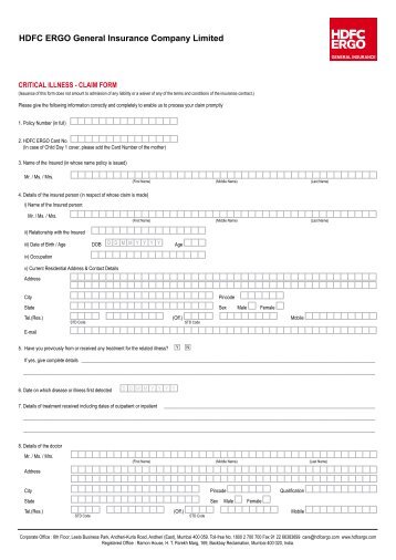 HDFC ERGO General Insurance Company Limited - HDFC Bank