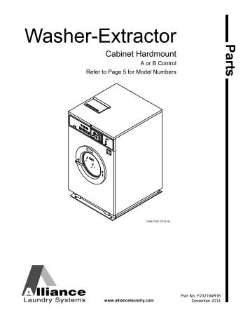 Washer-Extractor Parts Manual - UniMac