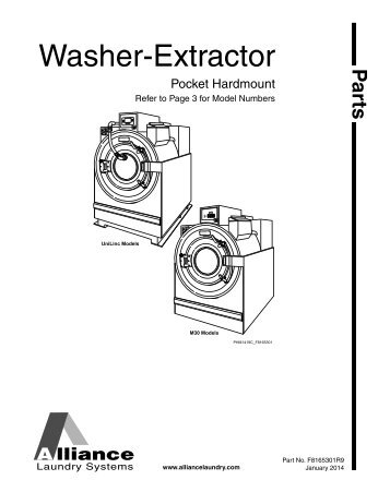 Washer-Extractor Parts Manual - UniMac