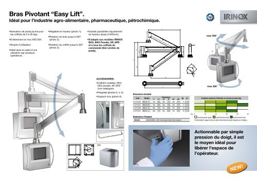 Bras Pivotant âEasy Liftâ