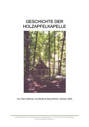 geschichte der holzapfelkapelle - Rudolf Maria Holzapfel Biografie