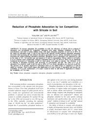 Reduction of Phosphate Adsorption by Ion Competition with Silicate ...