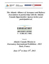 The Atlantic Alliance of Aerospace and Defence Associations in ...