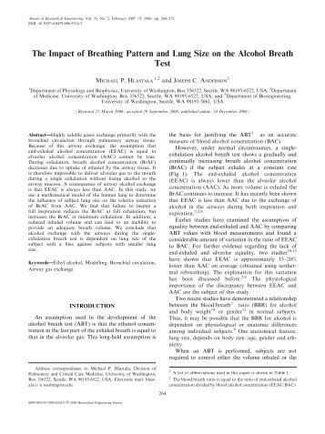 The Impact of Breathing Pattern and Lung Size on the Alcohol ...