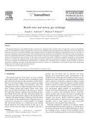 Breath tests and airway gas exchange - Michael P. Hlastala