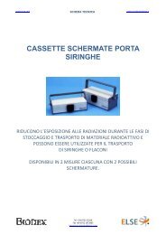 scheda tecnica cassette schermate porta-siringhe