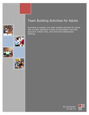 Team Building Activities For Team Building Activities For