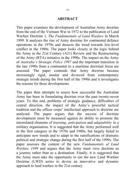 Ibid - Australian Army