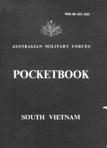 Pocketbook South Vietnam 1967 - Australian Army