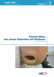 Fersen-Ulkus bei einem Patienten mit Diabetes - Cutimed