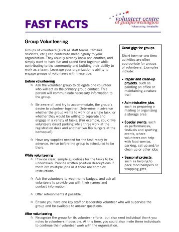 volunteer fact sheet for atlantic city nj