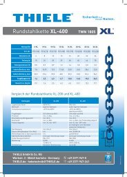 XL-400 Rundstahlkette TWN 1805 - Thiele