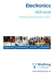 Electronics AS/A Level - Worthing College