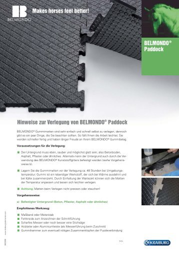 BELMONDOÃ‚Â® Paddock Makes horses feel better! - mobo-bau