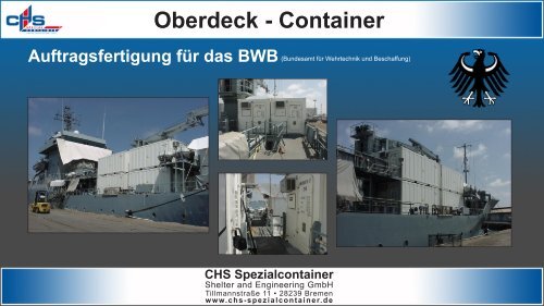 Infoblatt Oberdeck-Container - bei CHS Spezialcontainer