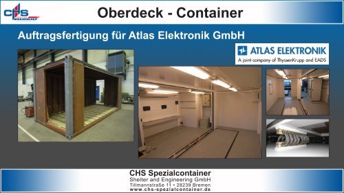 Infoblatt Oberdeck-Container - bei CHS Spezialcontainer