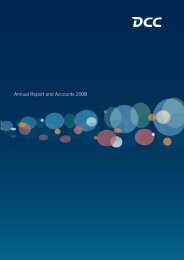 Annual Report and Accounts 2008 - DCC plc