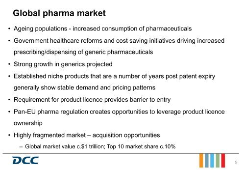 Investor Presentation DCC Healthcare Acquisition of Kent ...