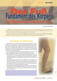 Download - Der FuÃ - Claudia Dickinson Physiotherapie