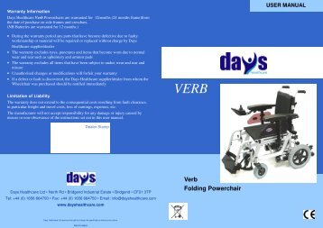 Verb Folding Powerchair - Days Healthcare