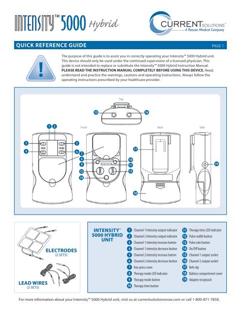 InTENSity™ 5000 - Current Solutions LLC