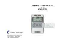 INSTRUCTION MANUAL EMS 7500 - Current Solutions LLC