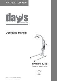 PATIENT LIFTER Operating manual Omnilift 170E - Days Healthcare