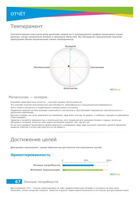 Пример отчета INFOLIFE