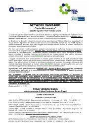 NETWORK SANITARIO Carta Mutuasalus - Insieme 1957