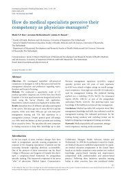 How do medical specialists perceive their competency as physician ...
