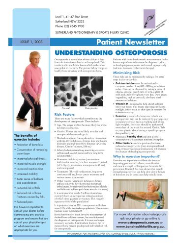 Issue 1 08 - North Shore Physiotherapy